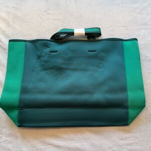Summersalt Large Two Toned Green Neoprene Tote Bag